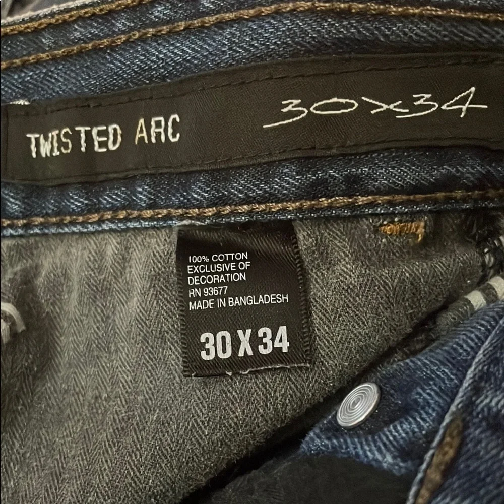 William‎ Rast Twisted Arc Button Fly Skinny Leg Jeans